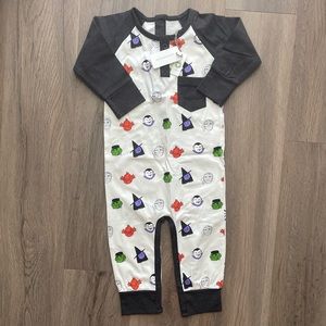 Monica + Andy Halloween zip 12-18m pjs